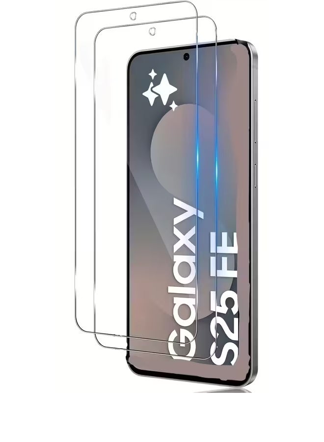 TWEGGON 2Pc Pack Samsung S25 Fe Screen Protector, Tempered Glass Screen Guard for Samsung Galaxy S25 Fe Clear - Image 1